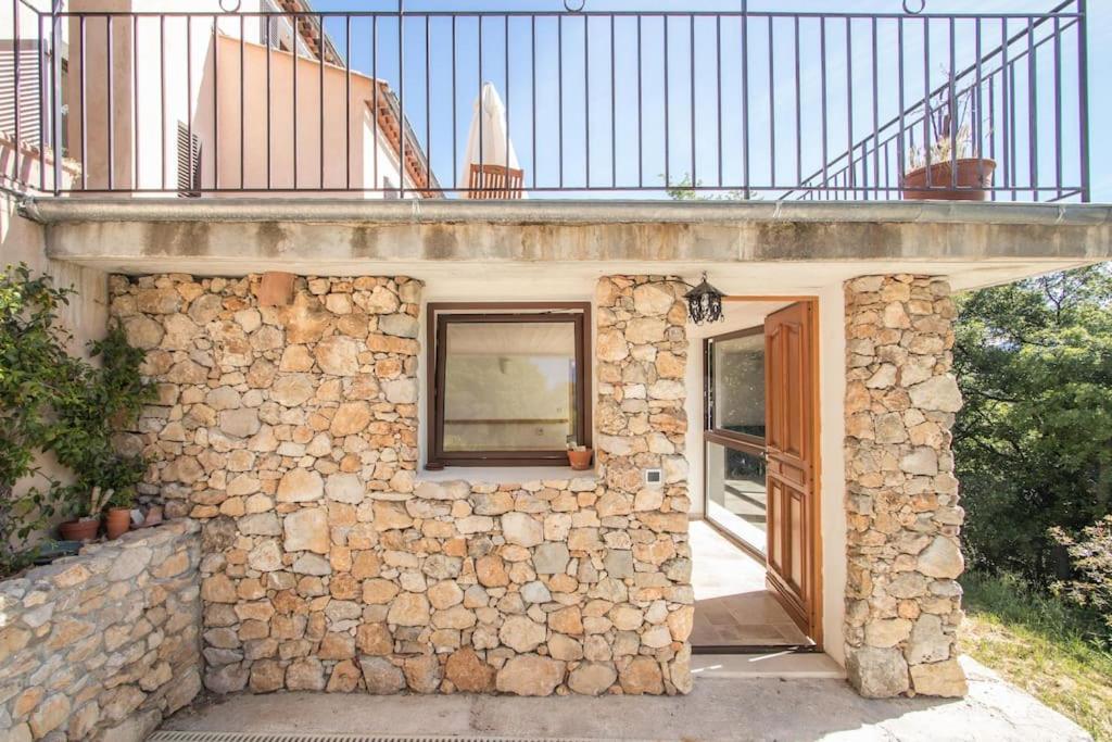 Bas De Villa Au Milieu Des Oliviers. Chateauneuf-Villevieille Exteriör bild