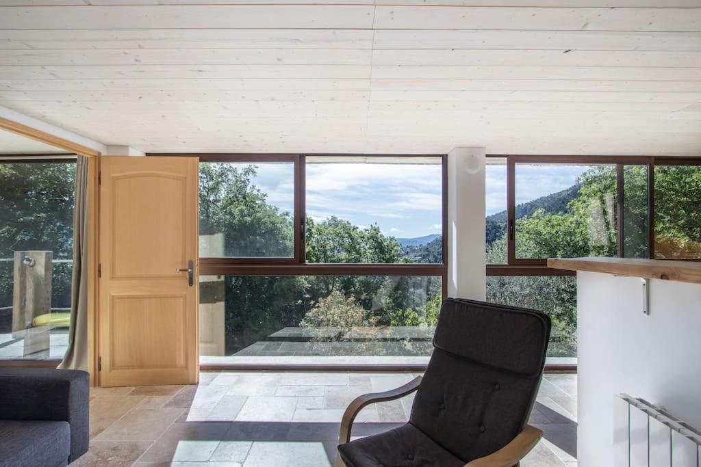 Bas De Villa Au Milieu Des Oliviers. Chateauneuf-Villevieille Exteriör bild